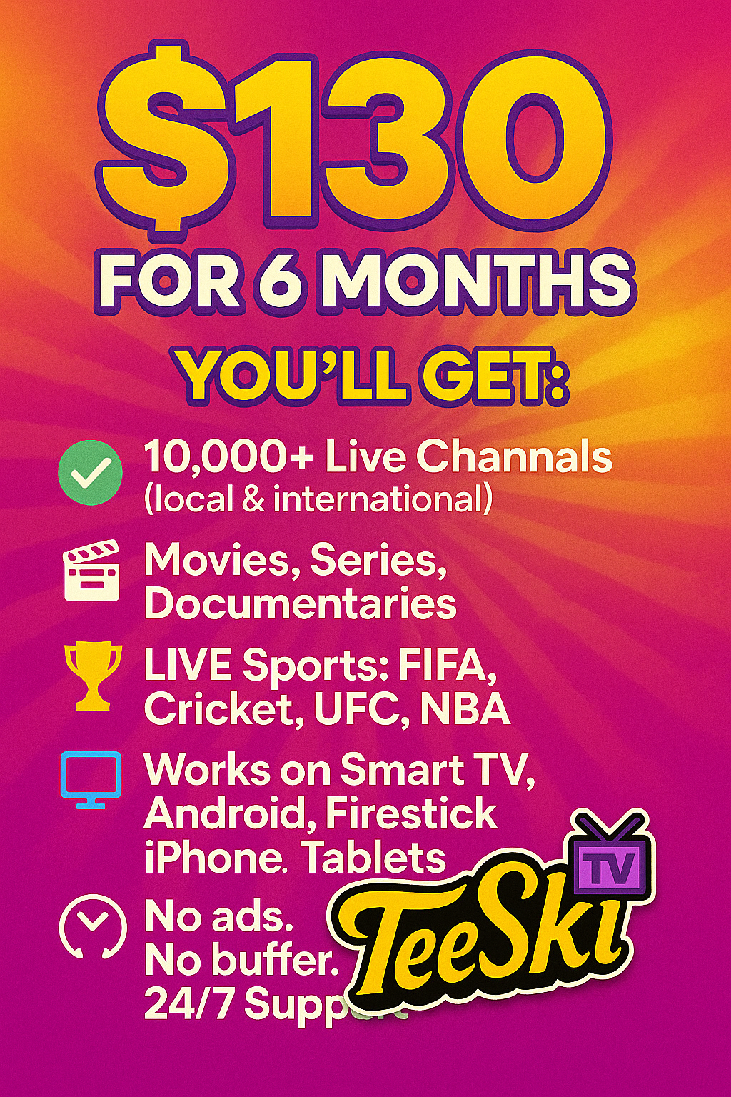 TeeSki TV – 6-Month Subscription